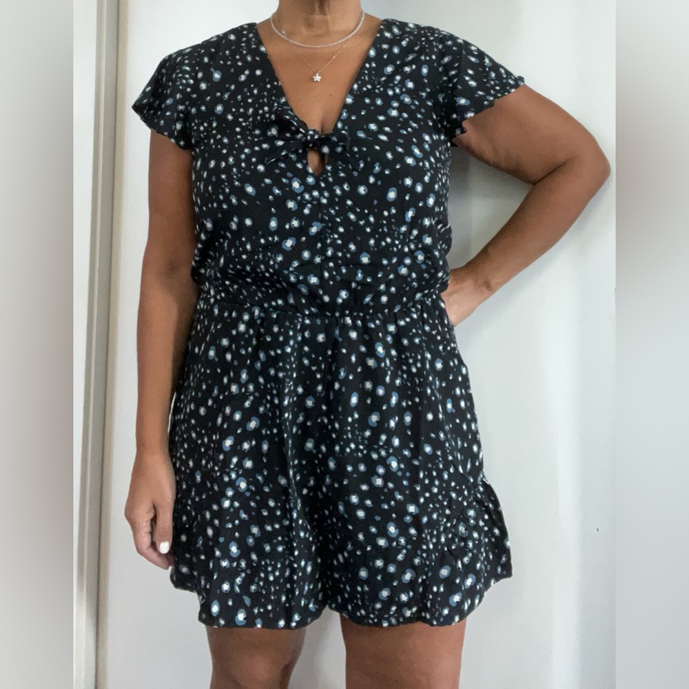 L Love Black Romper Size Large